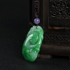 糯种翡翠如意吊坠-红掌柜