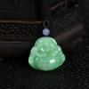 豆种豆绿翡翠弥勒佛吊坠-红掌柜