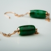 天然缅甸糯种深绿翡翠桶珠吊坠-红掌柜