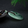 天然飘花翡翠平安扣吊坠-红掌柜