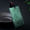 糯冰种深绿翡翠地藏菩萨吊坠-红掌柜