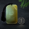 天然缅甸糯种黄翡达摩吊坠-红掌柜