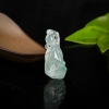 糯冰种飘翠翡翠青蛙莲子吊坠-红掌柜