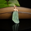 18K糯冰种翡翠吊坠-红掌柜