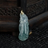 18k糯冰种蓝绿翡翠莲蓬吊坠-红掌柜