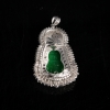 18k糯种翠绿翡翠吊坠-红掌柜