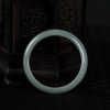60.5mm糯种灰绿翡翠手镯-红掌柜