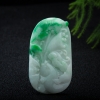 糯种飘翠翡翠年年有余吊坠-红掌柜