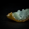 缅甸天然糯冰种俏色翡翠吊坠-红掌柜