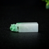 缅甸天然飘翠翡翠貔貅印章-红掌柜