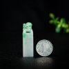 糯种飘翠翡翠印章-红掌柜