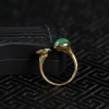 缅甸天然糯冰种翡翠戒指-红掌柜
