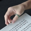 糯冰种飘翠翡翠戒指-红掌柜