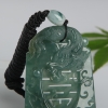 天然翡翠龙牌吊坠-红掌柜