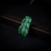 糯种翡翠金枝玉叶吊坠-红掌柜