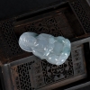 缅甸天然A货糯冰种飘花翡翠-红掌柜