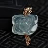缅甸天然糯冰种翡翠一品清廉吊坠-红掌柜
