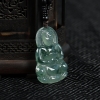 天然糯冰种飘花翡翠观音吊坠-红掌柜