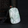 糯种飘花翡翠山水图吊坠-红掌柜