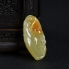 天然糯种黄翡智慧吊坠-红掌柜