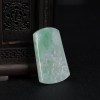 天然糯种飘翠翡翠龙牌吊坠-红掌柜