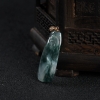 缅甸糯冰种飘花翡翠福从天降吊坠-红掌柜