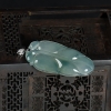 缅甸天然糯冰种翡翠金枝玉叶吊坠-红掌柜