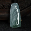 缅甸天然糯冰种飘花翡翠吊坠-红掌柜