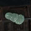 缅甸天然油青种翡翠观音吊坠-红掌柜