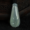 缅甸天然糯冰种浅绿翡翠吊坠-红掌柜