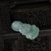 缅甸天然糯冰种翡翠观音吊坠-红掌柜