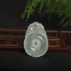 糯冰种翡翠福贝吊坠-红掌柜