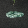 糯冰种飘花翡翠金枝玉叶吊坠