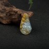 缅甸天然糯冰种俏色翡翠知足是福吊坠-红掌柜