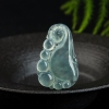 天然冰种飘花翡翠福如东海吊坠-红掌柜