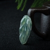 天然缅甸冰种飘花翡翠吊坠-红掌柜