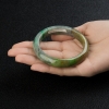 缅甸豆种翡翠手镯-红掌柜