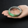缅甸豆种翡翠手镯-红掌柜