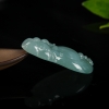 天然糯种蓝绿翡翠逍遥佛吊坠-红掌柜