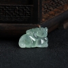 冰种浅绿翡翠貔貅吊坠-红掌柜