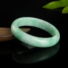 豆种飘翠翡翠手镯-红掌柜