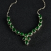 糯种翠绿翡翠蛋面项链-红掌柜