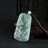 糯种翡翠仿古龙吊坠-红掌柜