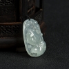 天然糯冰种浅绿翡翠金玉满堂吊坠-红掌柜