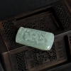 缅甸天然糯冰种翡翠仿古龙吊坠-红掌柜