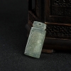 缅甸糯冰种灰绿翡翠仿古龙吊坠-红掌柜