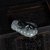 缅甸俏色翡翠福寿如意吊坠-红掌柜