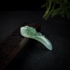 飘花翡翠龙勾吊坠-红掌柜