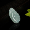 天然油青种翡翠吉祥如意吊坠-红掌柜