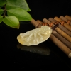 缅甸糯种黄翡富甲天下吊坠-红掌柜